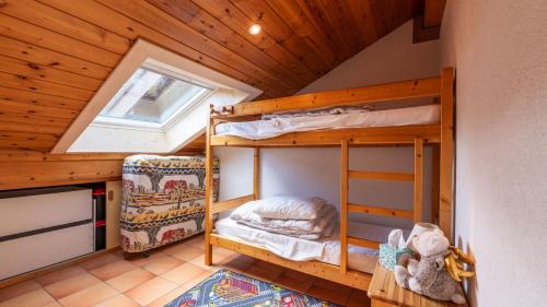 Postel nebo postele na pokoji v ubytování LE CHAMOIS - 15 - Appt pres des pistes 4 pers