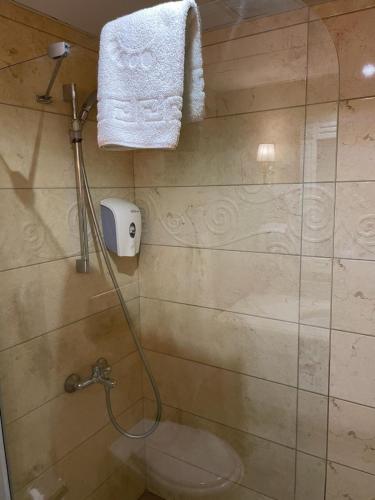 Bilik mandi di Hotel Carina