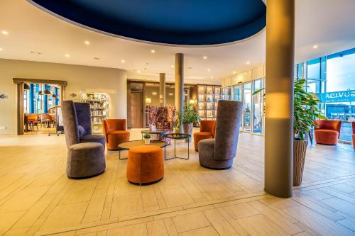 Χώρος καθιστικού στο Lagovida Das Ferienresort Am Störmthaler See