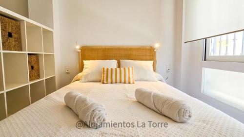 Postel nebo postele na pokoji v ubytování Estudio Melosas - Alojamientos La Torre