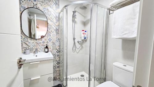 Koupelna v ubytování Estudio Melosas - Alojamientos La Torre