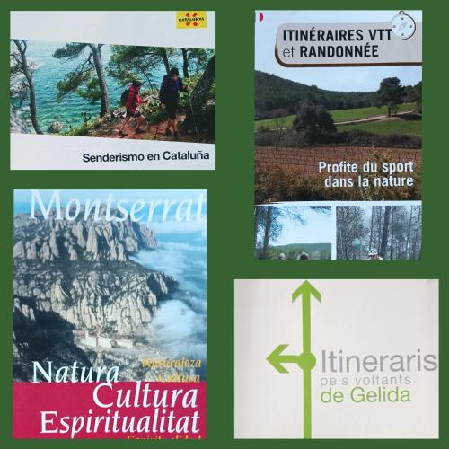 a collage of books on the wonders of the world at Apartamento Gerimar - Gelida/Bcn in Gélida