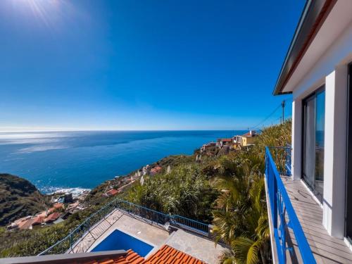 a view of the ocean from a house at GuestReady - A marvellous stay in Calheta in Calheta