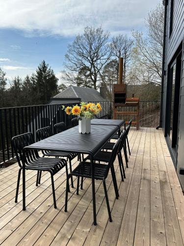 Balkón nebo terasa v ubytování Living Lodges - Designer Lodge - Scandi Lodge