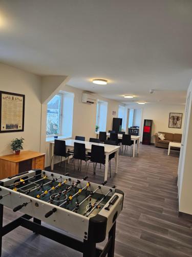 an office with a large foos ball in a room at Solvoll in Tønsberg