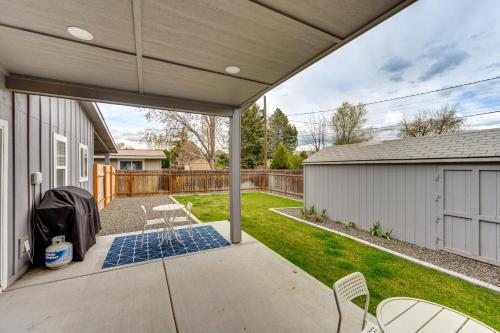 an open patio with chairs and a house at Boise Retreat about 2 Mi to Boise State University! in Boise