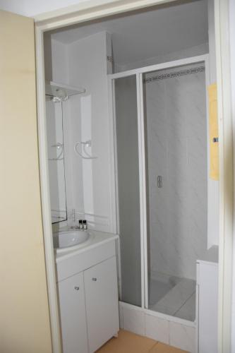 Kúpeľňa v ubytovaní Appartement 1 chambre, avec loggia et vue sur le Port Olona