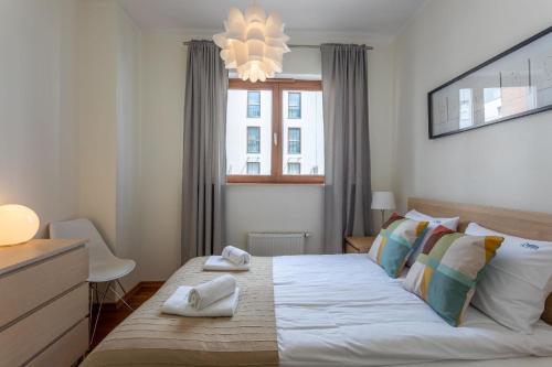 Postel nebo postele na pokoji v ubytování Ferienwohnung am Meer, Urlaub auf der Insel Usedom, Apartment Platan 4