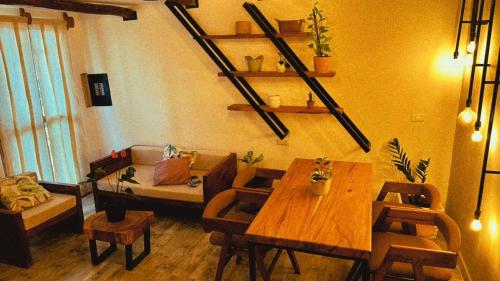 O zonă de relaxare la Apartamento Pardo1945 TIPO INDUSTRIAL