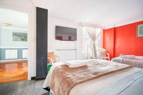 Postel nebo postele na pokoji v ubytování Luxury Home