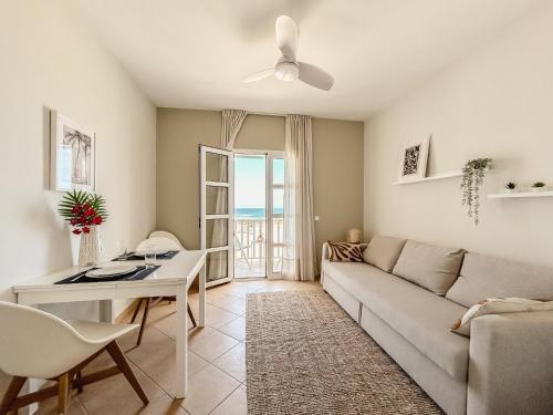 Χώρος καθιστικού στο Papaya Apartments Boa Vista