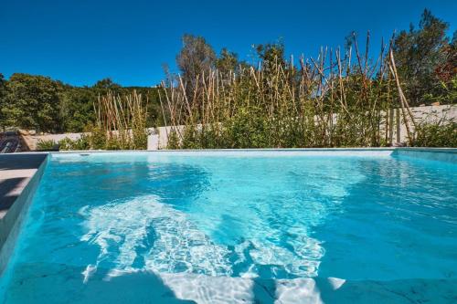 Het zwembad bij of vlak bij Ferienhaus mit Privatpool für 6 Personen ca 125 qm in Miholascica, Kvarner Bucht Cres