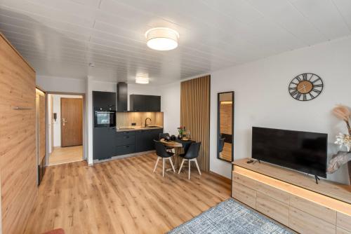 Kuchyň nebo kuchyňský kout v ubytování Ferienwohnung im Zemmer