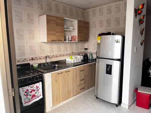 Kuchyň nebo kuchyňský kout v ubytování Apartamento cerca a la playa