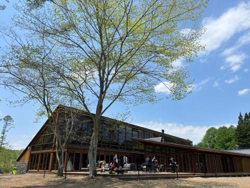 a tree in front of a building at Nagano Forest Village (former name: Iizuna Kogen C - Vacation STAY 36544v in Nagano