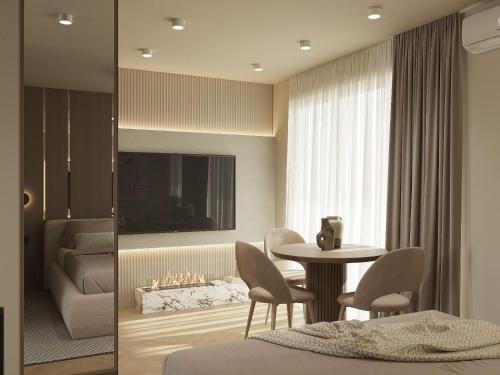 TV a/nebo společenská místnost v ubytování Luxury Apartments Stefano - Premium