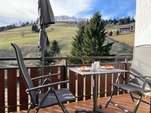 Balkón nebo terasa v ubytování Ferienwohnung Ausklang - Todtnauberg, Feldberg