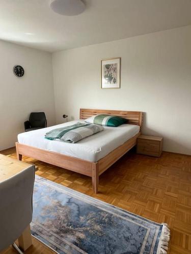 a bedroom with a bed in a room at Wohnung in Graz in Graz