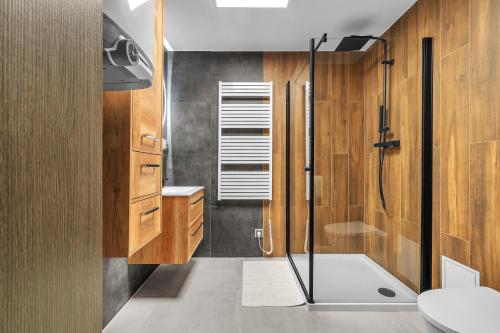Koupelna v ubytování Hotel U Krále Jiřího