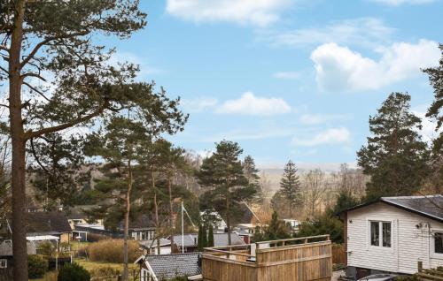 a view of a village with a house and trees at Amazing Home In Sjöbo With Wifi in Sjöbo