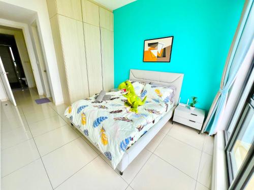 Postel nebo postele na pokoji v ubytování Legoland-Happy Wonder Love Suite-Elysia- Max8pax-with Garden-Pool view