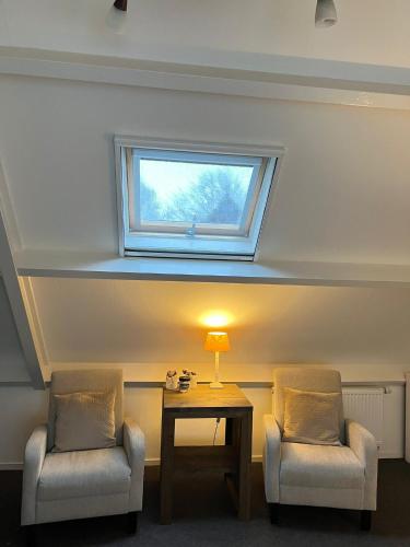 Χώρος καθιστικού στο B&B 't Landschap