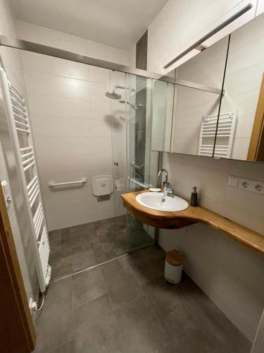 Koupelna v ubytování Villa Waidblick