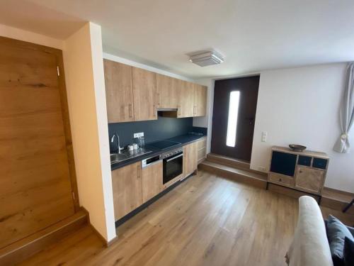 Kuchyň nebo kuchyňský kout v ubytování Villa Waidblick