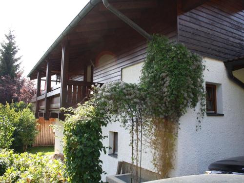 una casa con hiedra creciendo a su lado en Quaint Mansion near ski bus in Goldegg, en Goldegg