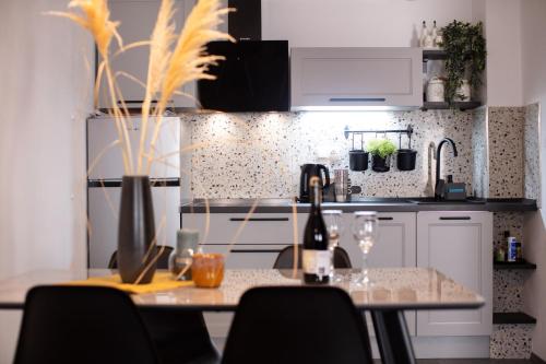 Dapur atau dapur kecil di Apartments Dubra
