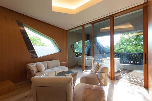 Un lugar para sentarse en HOTEL KEYFOREST HOKUTO
