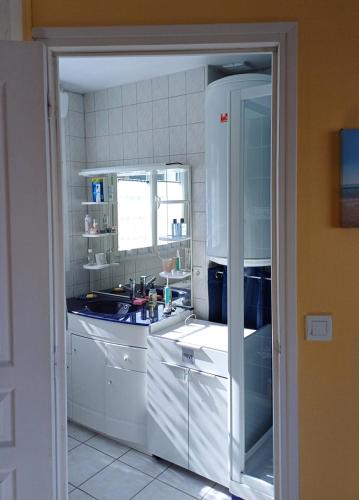 Dapur atau dapur kecil di Balcon face à la mer