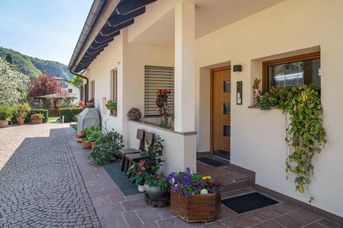 Jardín al aire libre en Haus Rosengarten Apt D