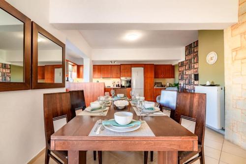 Dapur atau dapur kecil di Stone Villa Alfa with private pool