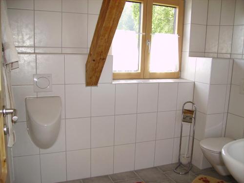 Koupelna v ubytování Äckerhof