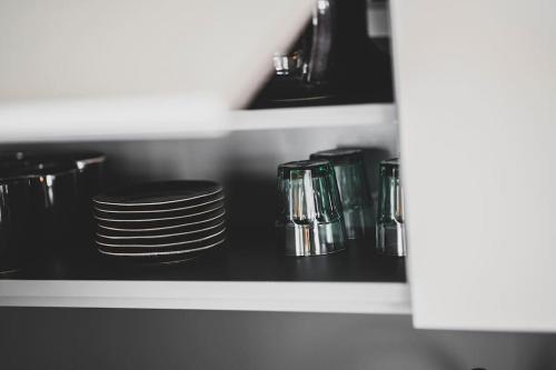 Una cocina o zona de cocina en Wasserturm Pirach