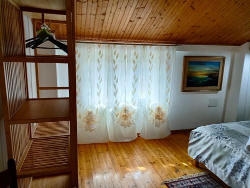 a bedroom with a bunk bed and a ladder at Via Cantonina 1 di Diana in San Valentino