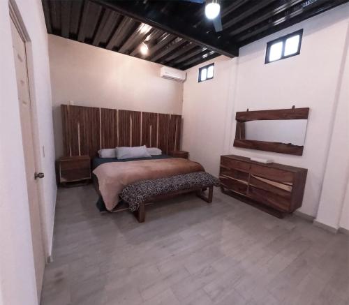 Residencial Aéreo Albatrosにあるベッド