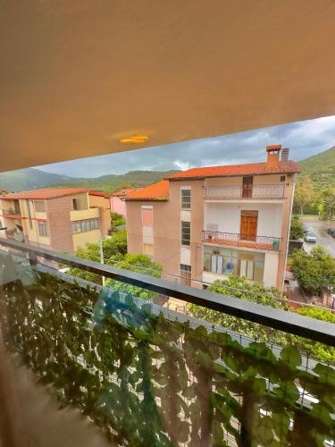 a view of a building from a balcony at Casa del Mare in Bosa