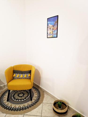 Χώρος καθιστικού στο Casa Imma
