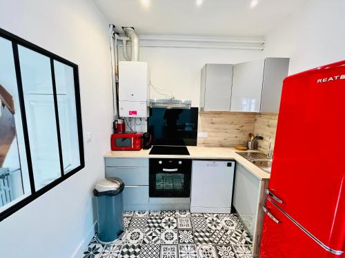 Køkken eller tekøkken på La maison du Dr Héron