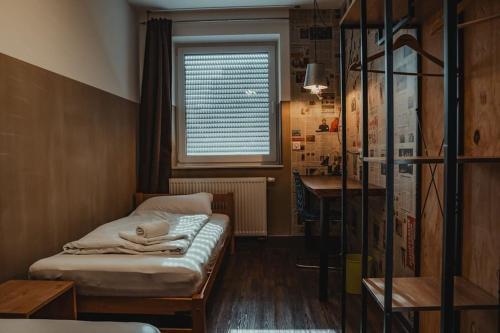 Postelja oz. postelje v sobi nastanitve #EinfachAnders-Cityapartment Bielefeld-Mitte 202
