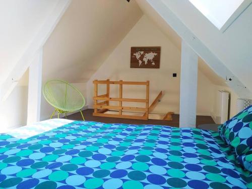 Postel nebo postele na pokoji v ubytování Le gîte du havre