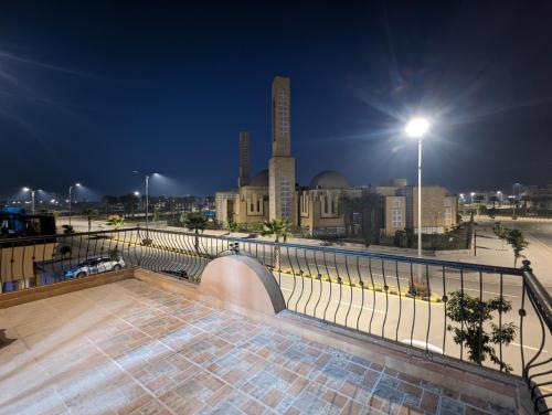 a view of a skate park at night at Central Residence in Gujrānwāla