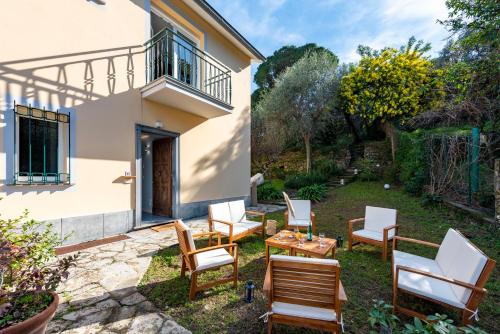 Zahrada ubytování Villa Macera con Palestra e Golf Resté Italy