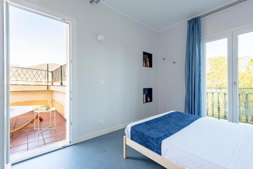 Postel nebo postele na pokoji v ubytování Villa Macera con Palestra e Golf Resté Italy