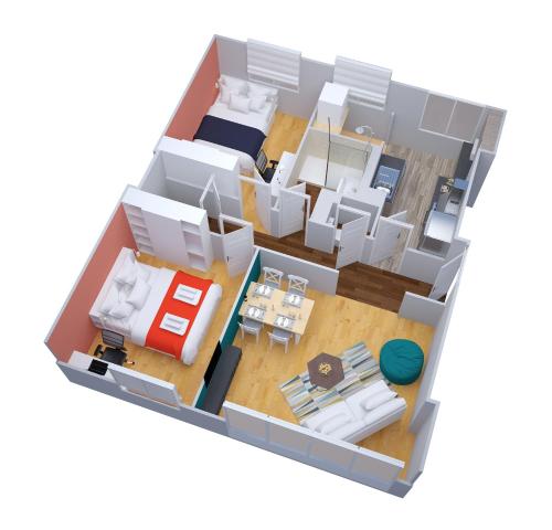 - une chambre au rez-de-chaussée dans l'établissement Belle Vaucelles • rénové et design • parking, wifi, à Caen