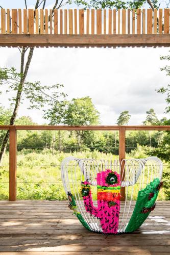 Jardin de l'établissement Loire Valley Lodges - Hotel