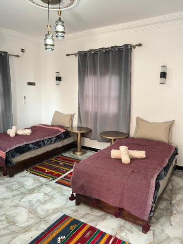 Ένα ή περισσότερα κρεβάτια σε δωμάτιο στο Auberge Ksar Ait Ben Haddou