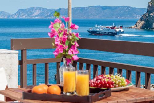 Skopelos port view home